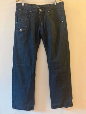 Parasuco Denim Legend Y2K Dark Wash Flap Pocket Jeans, Sz 36x34